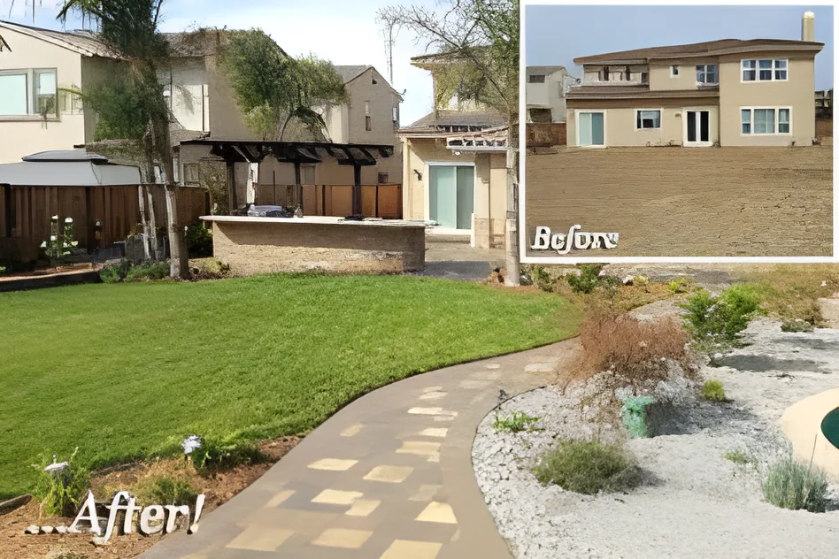 San Jose backyard before-and-after by Black Diamond