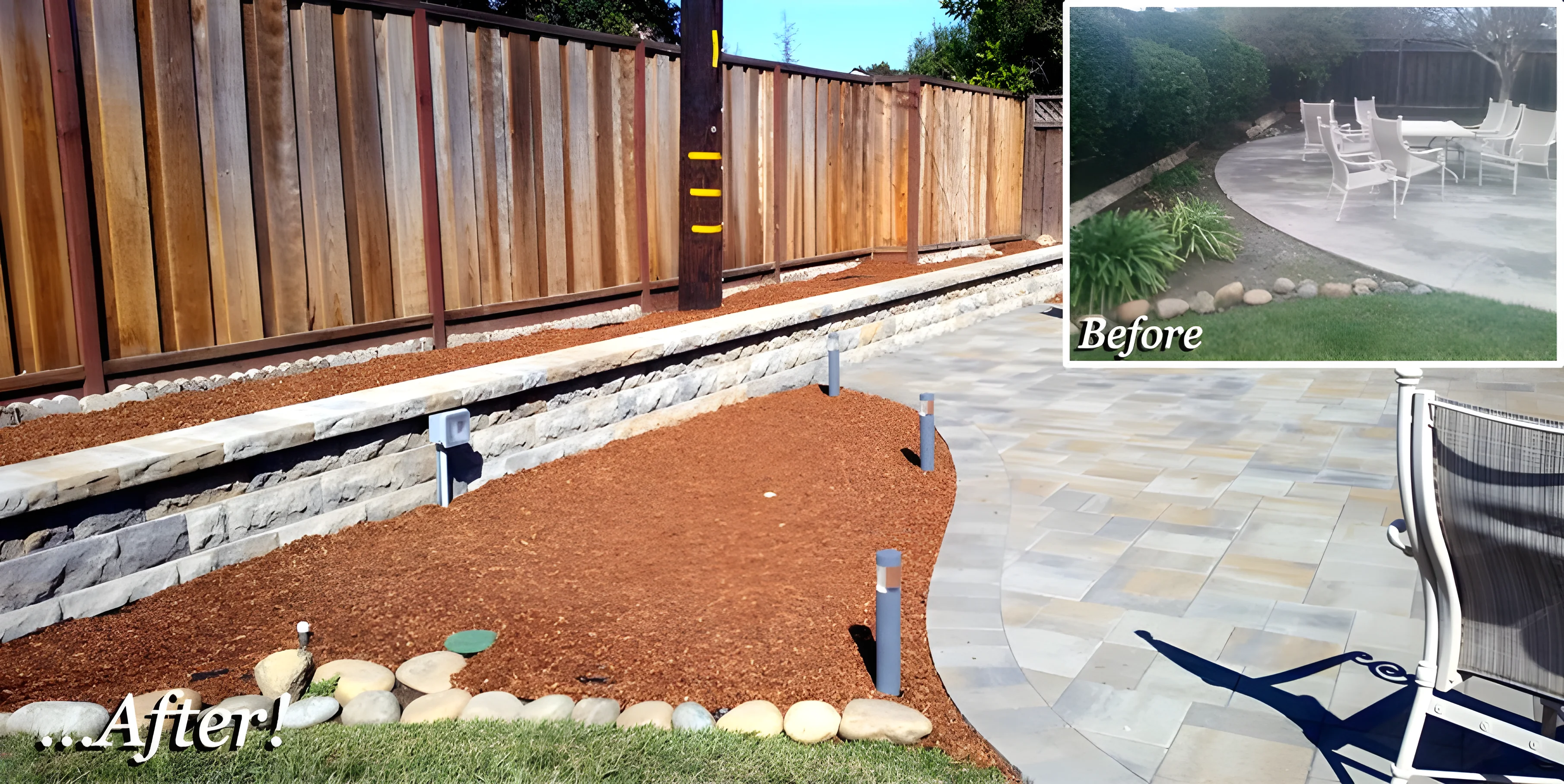 Sacramento walls and steps transformation by Black Diamond — featured project 7