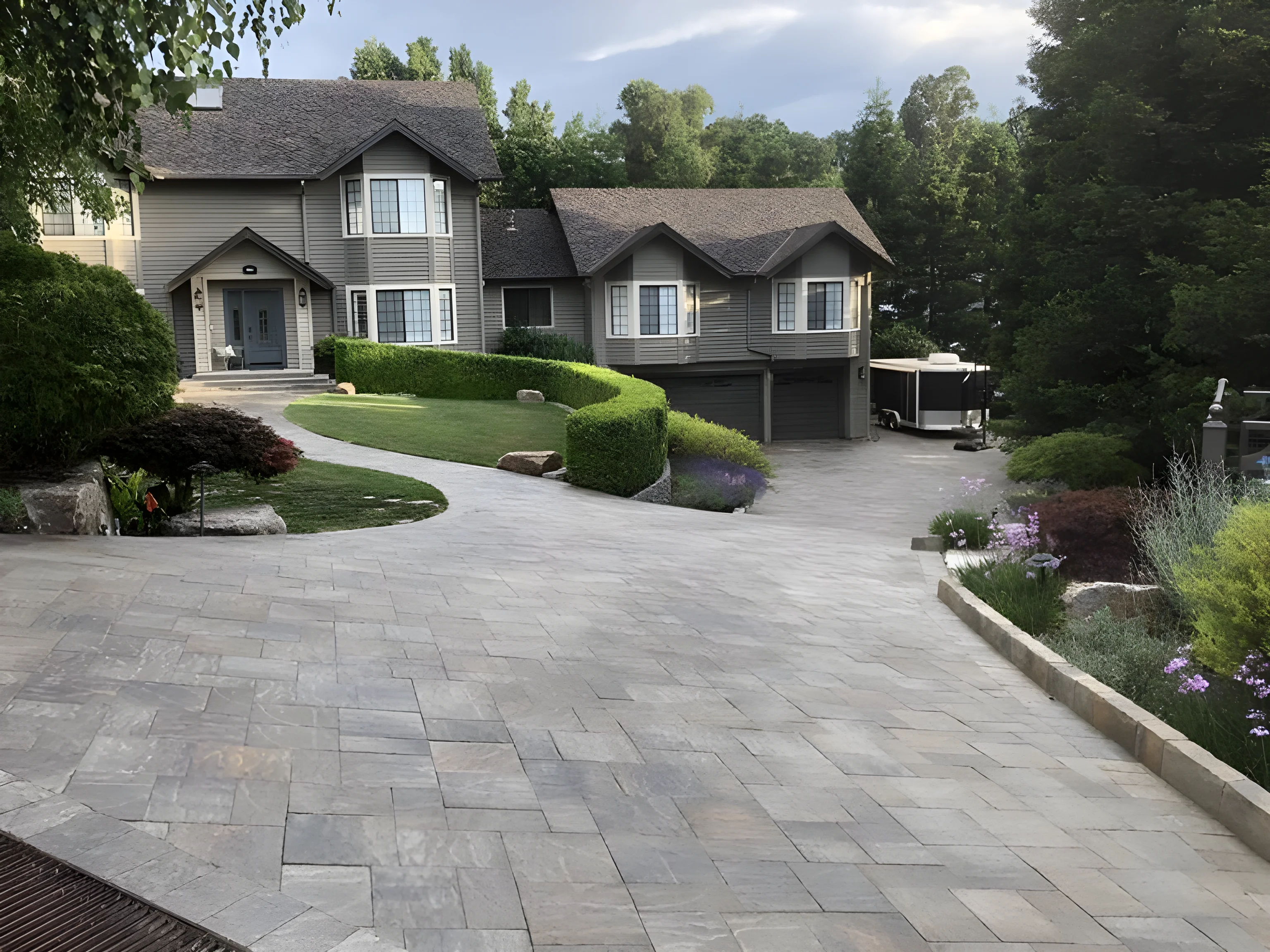 Paver driveway design and installation in San Jose
