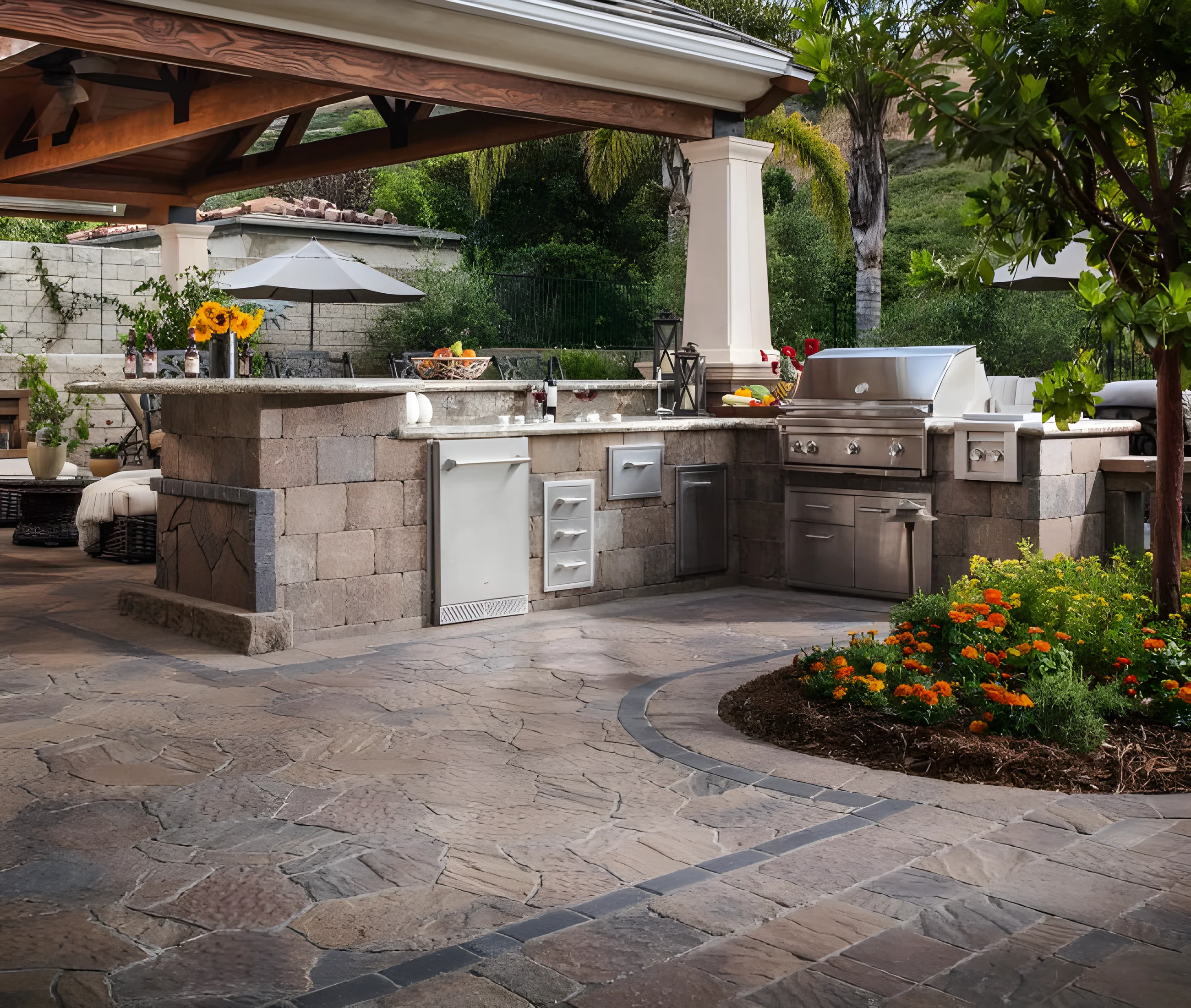 Outdoor kitchen design and installation in Sacramento