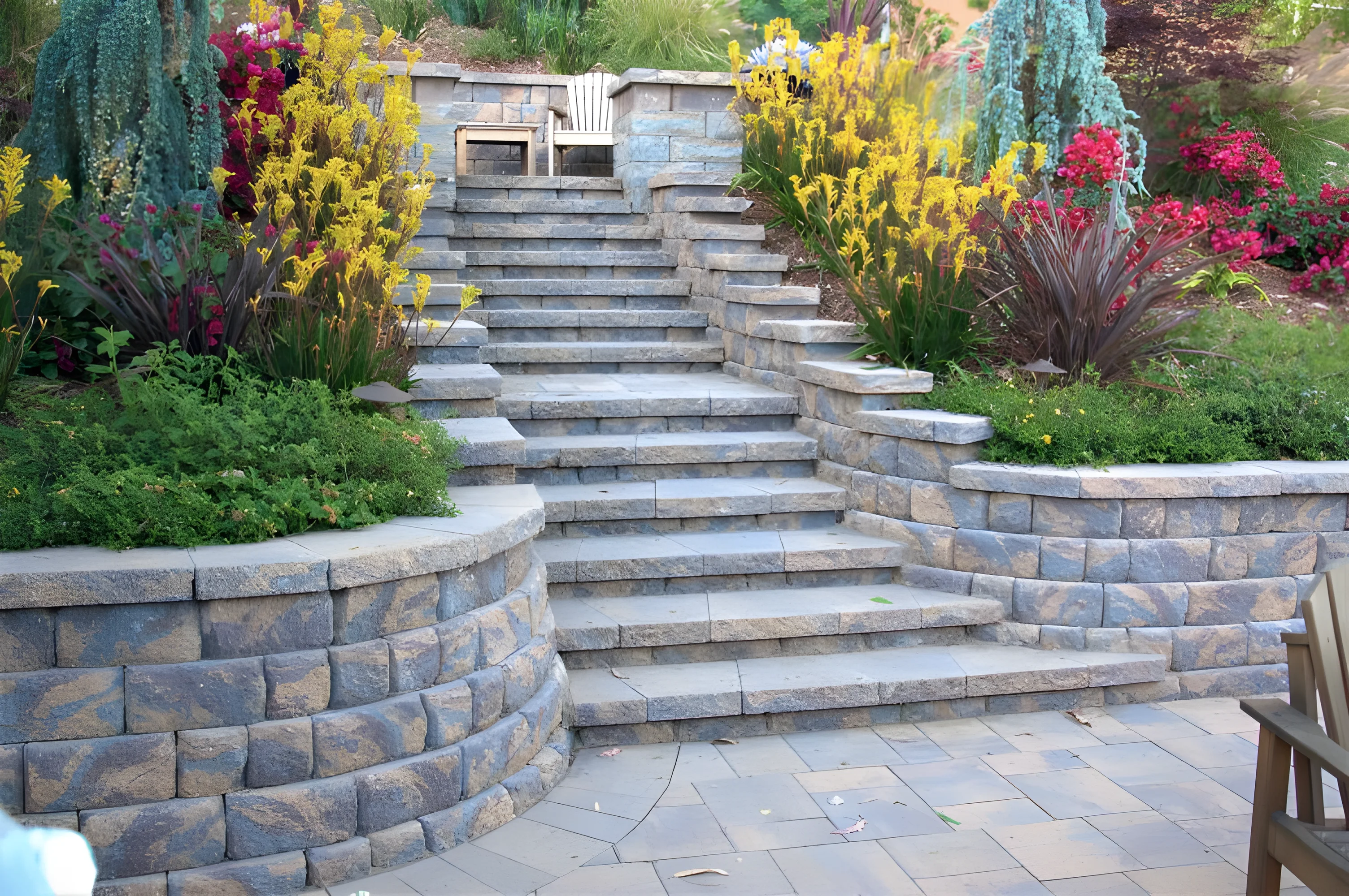 Walls and steps design and installation in Sacramento
