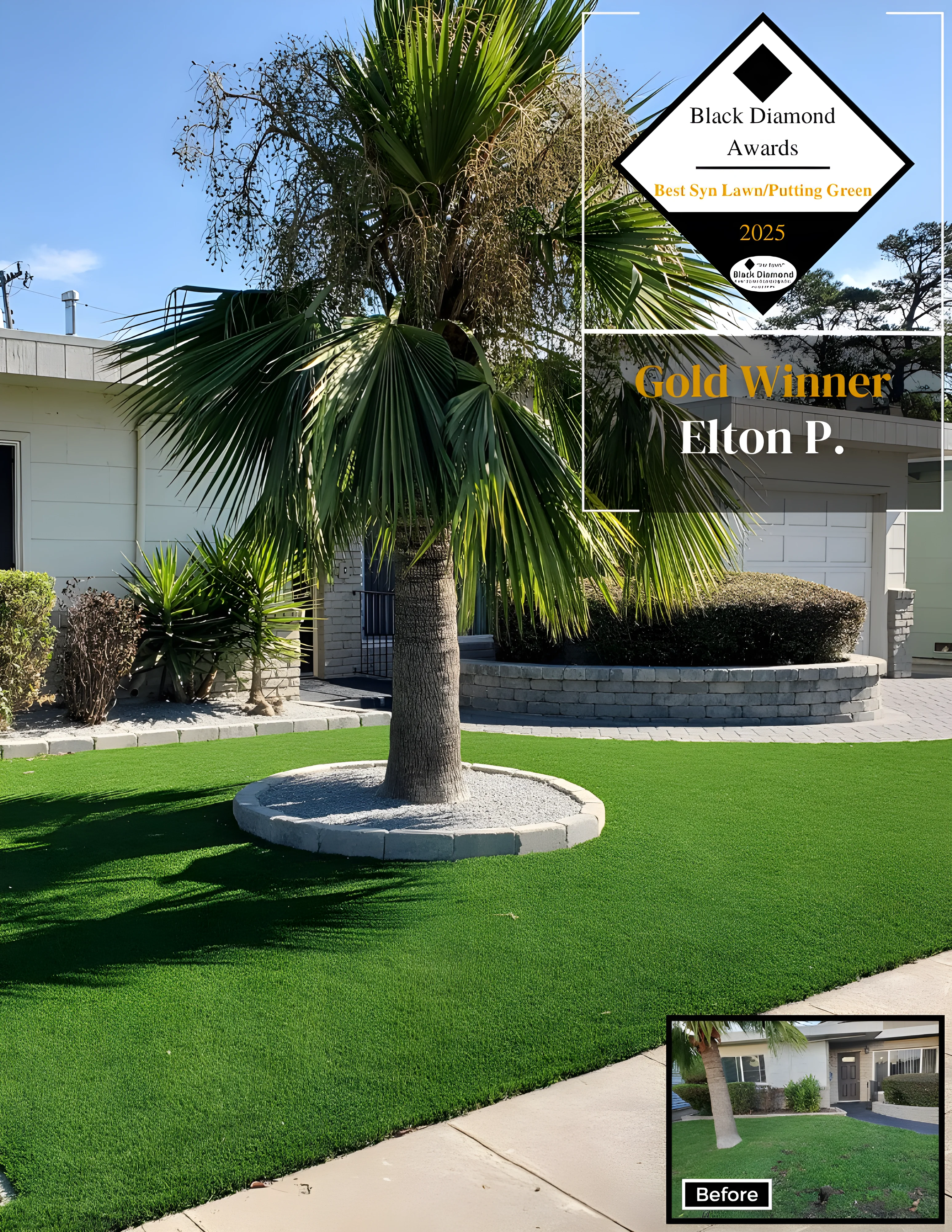 2025 Best Synthetic Lawn — Elton P.